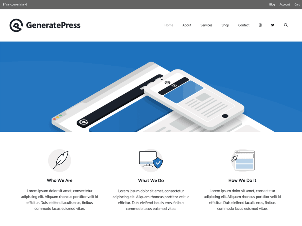 GeneratePress WordPress theme